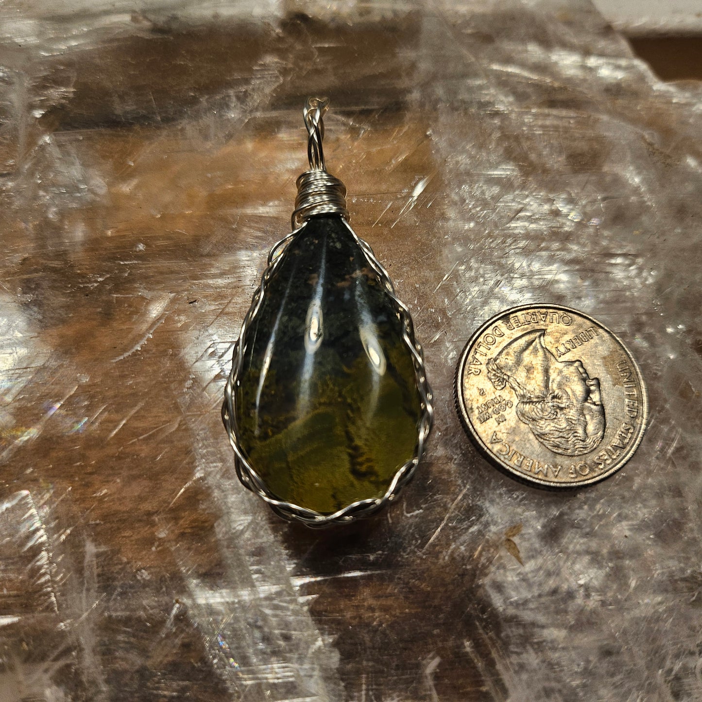 Moss Agate Pendant