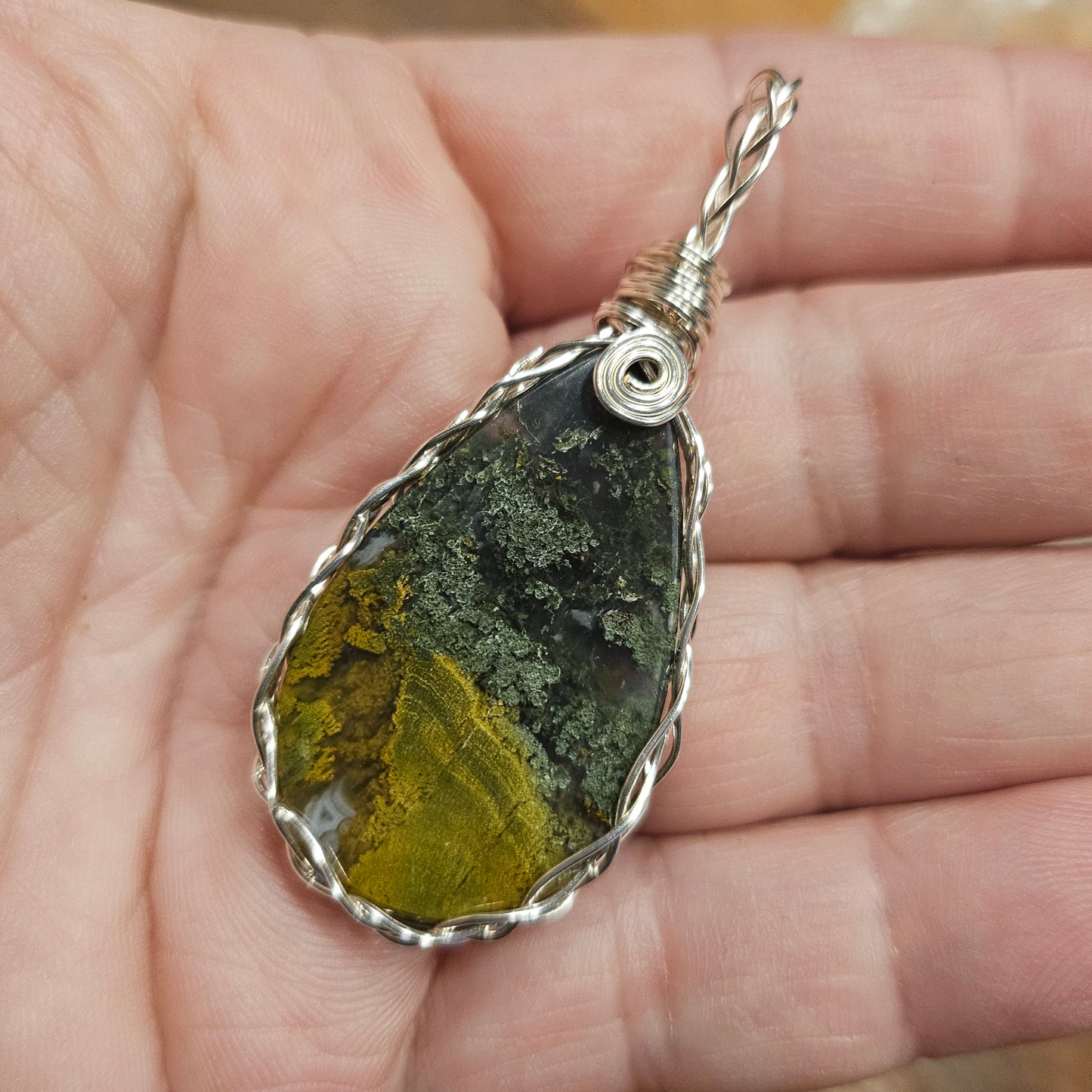 Moss Agate Pendant